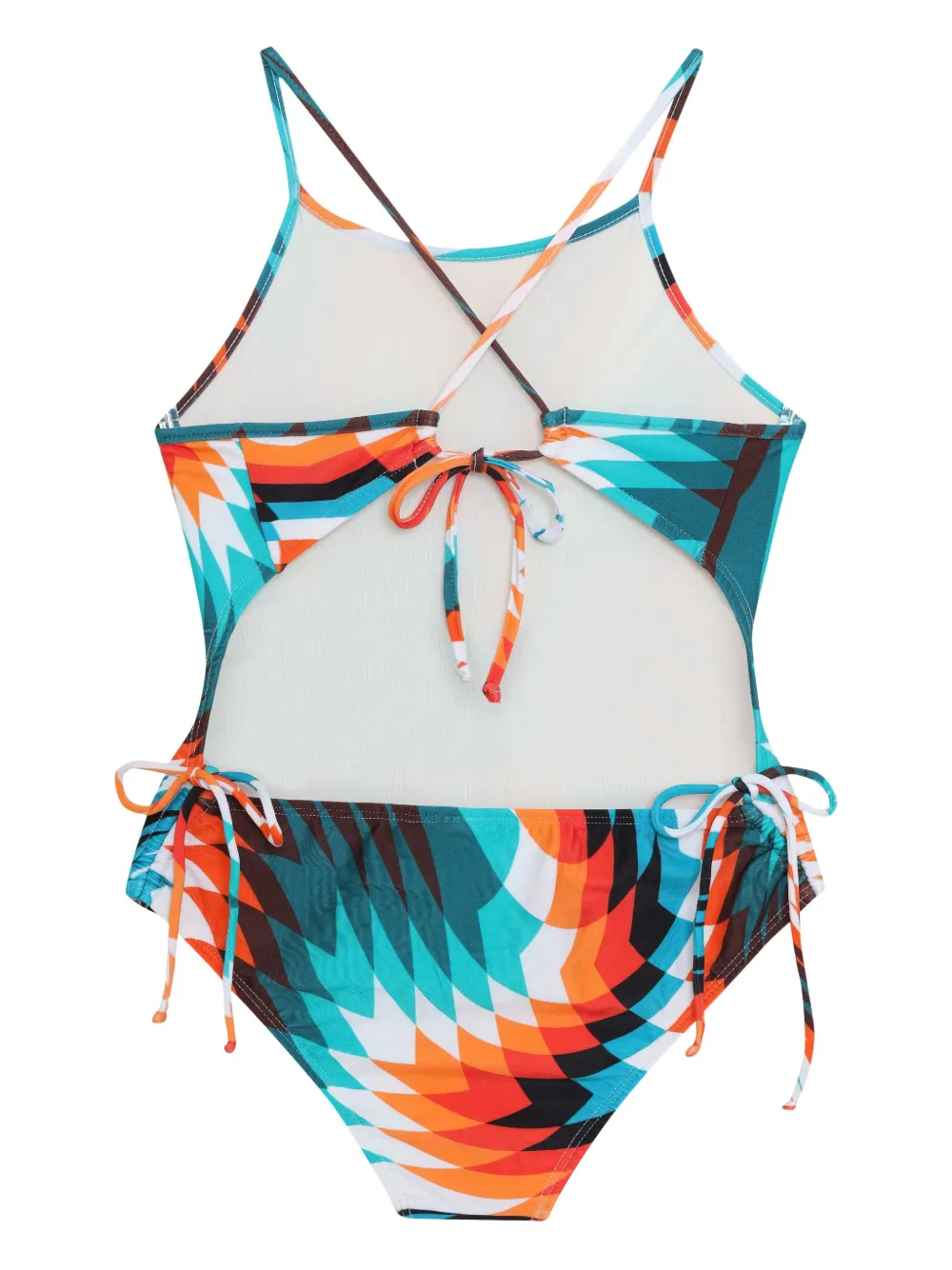 Lygia & Nanny abstract-print swimsuit Blauw