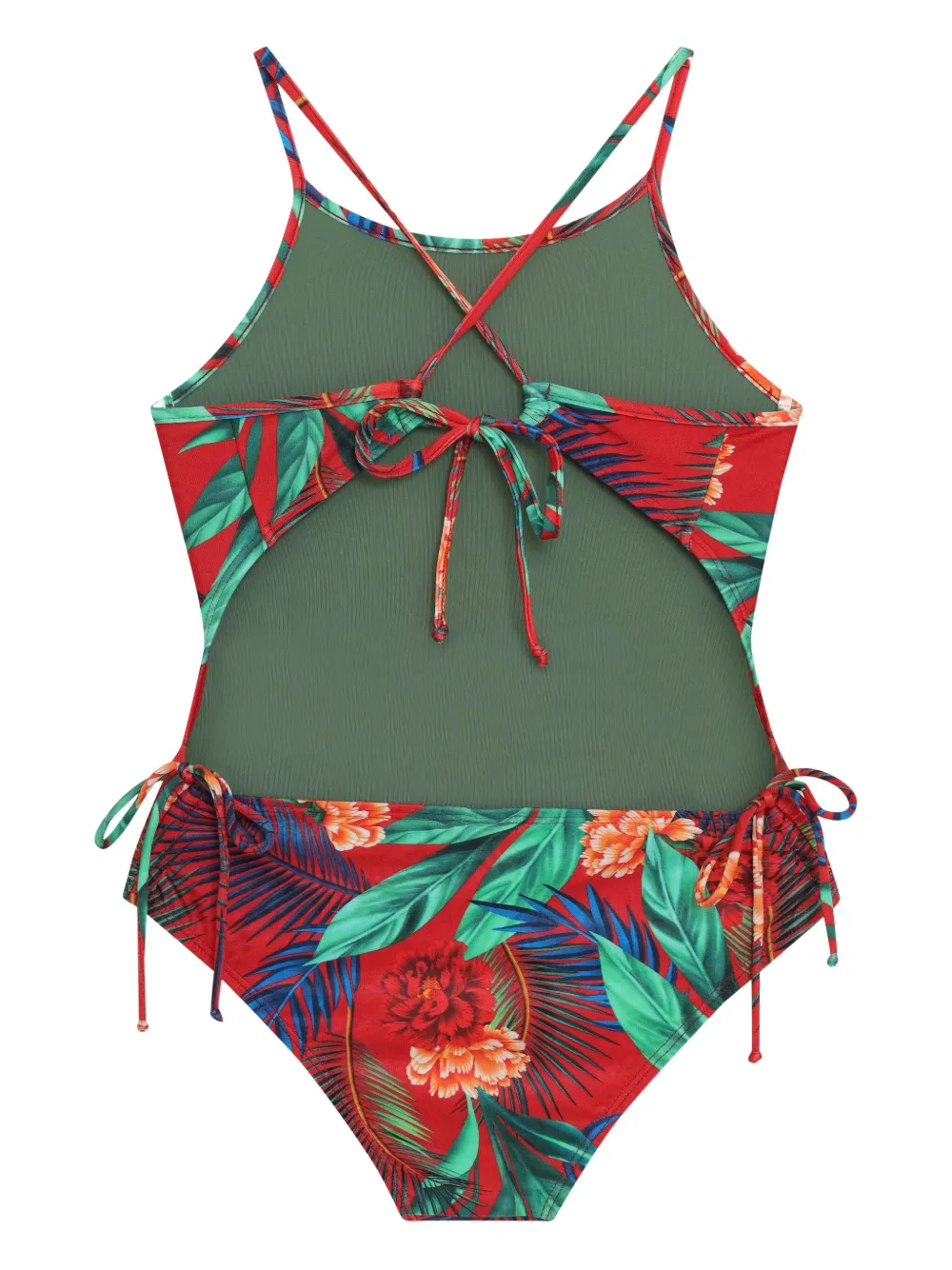 Lygia & Nanny tropical floral swimsuit Rood