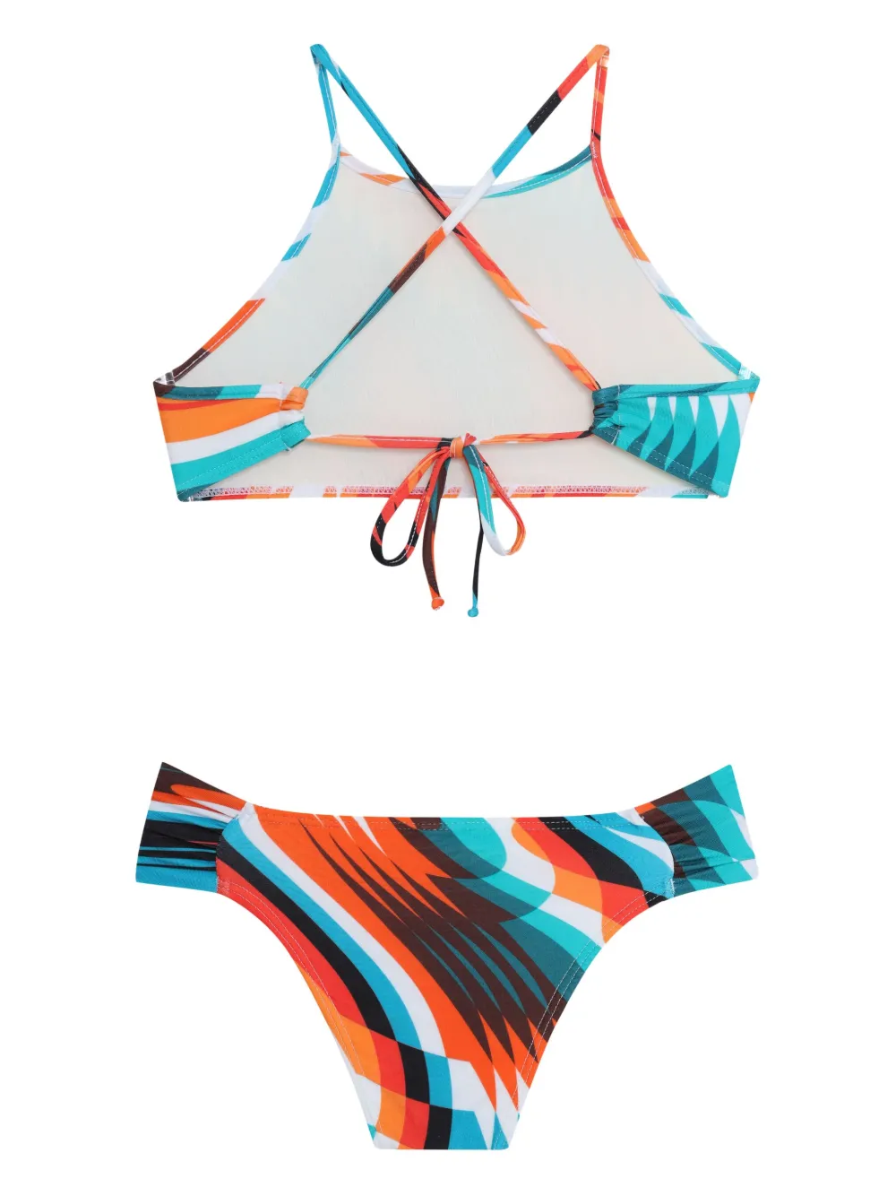 Lygia & Nanny Bikini met abstracte print Blauw