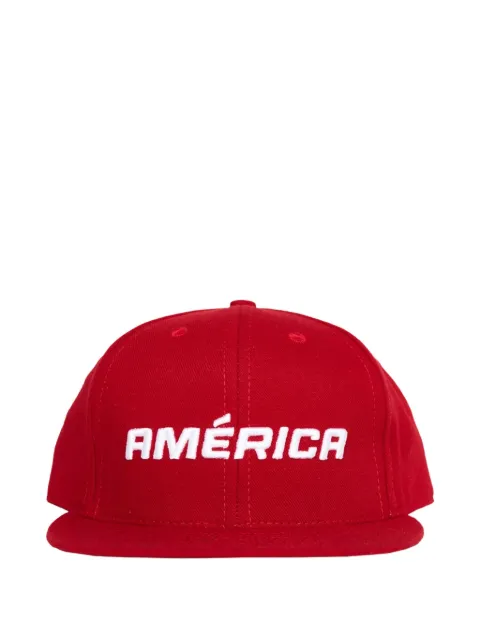 Willy Chavarria América-embroidered "Red" cap