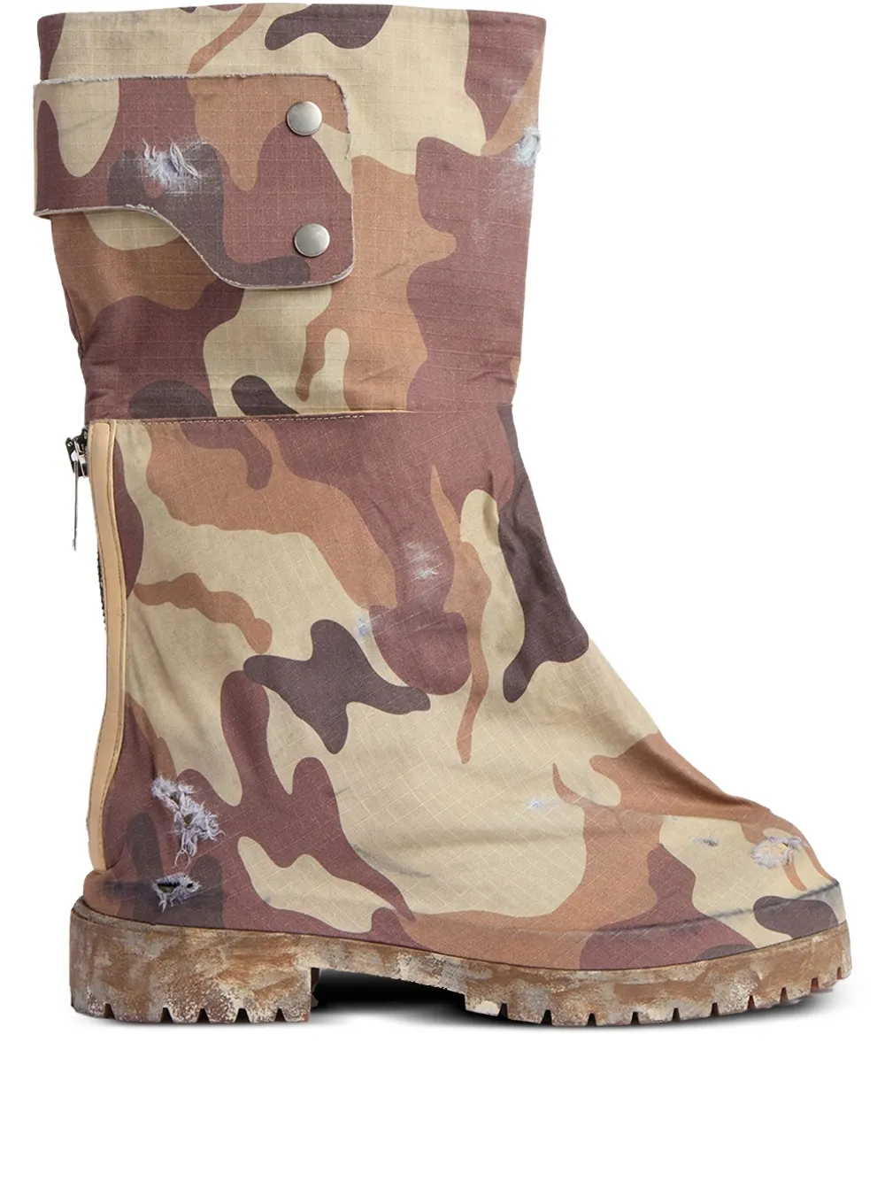 424 Dragon Rider "Camo" boots Brown