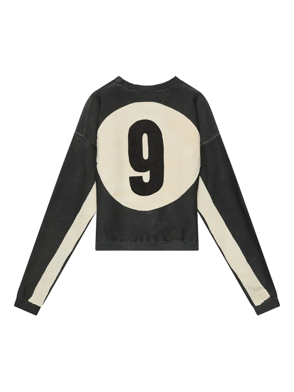 424 Soccer Knit Dye trui - Zwart