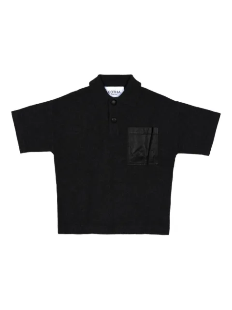 Gotha cashmere polo top