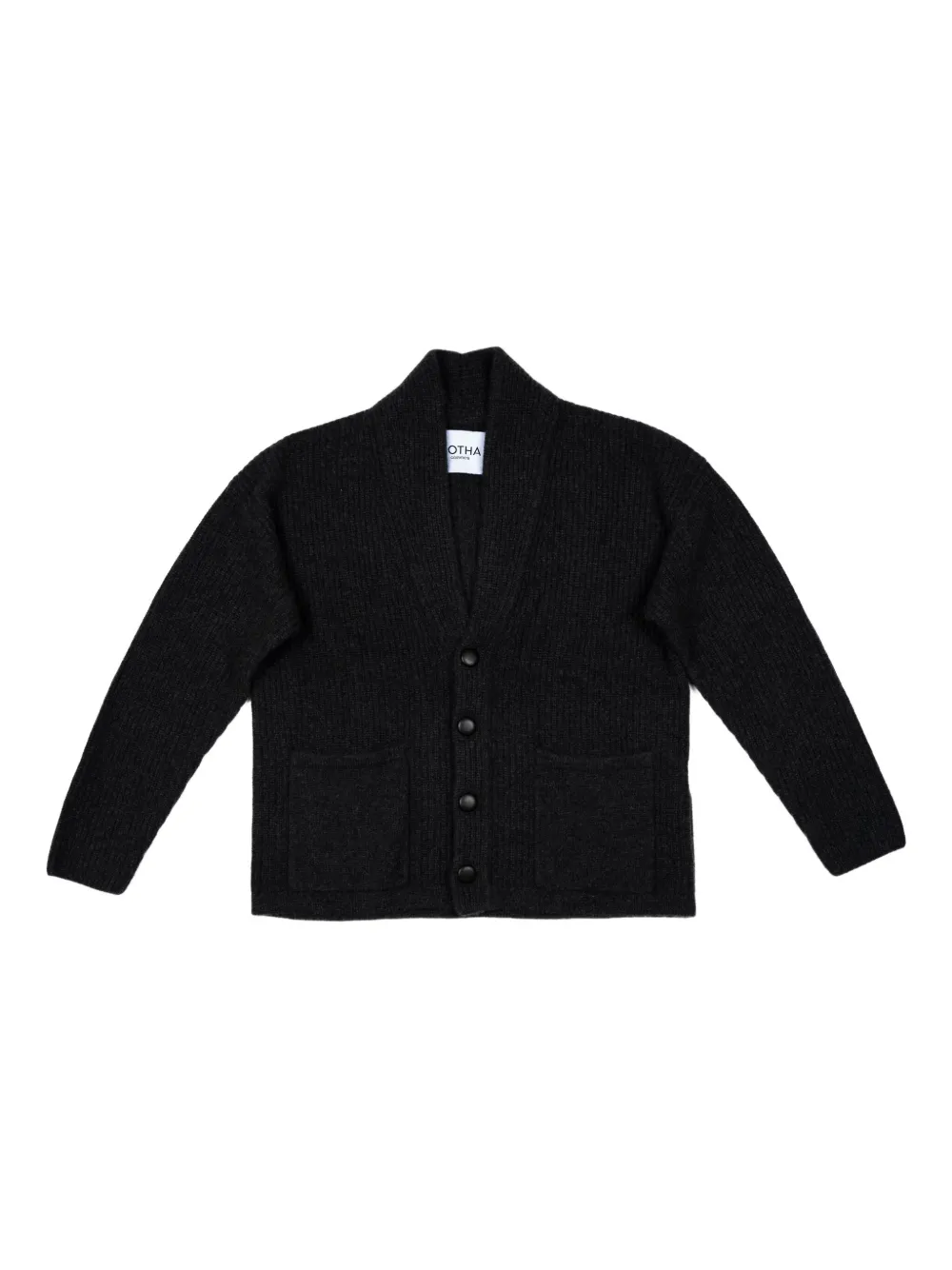 Gotha ribbed-knit cardigan | Black | Image 1