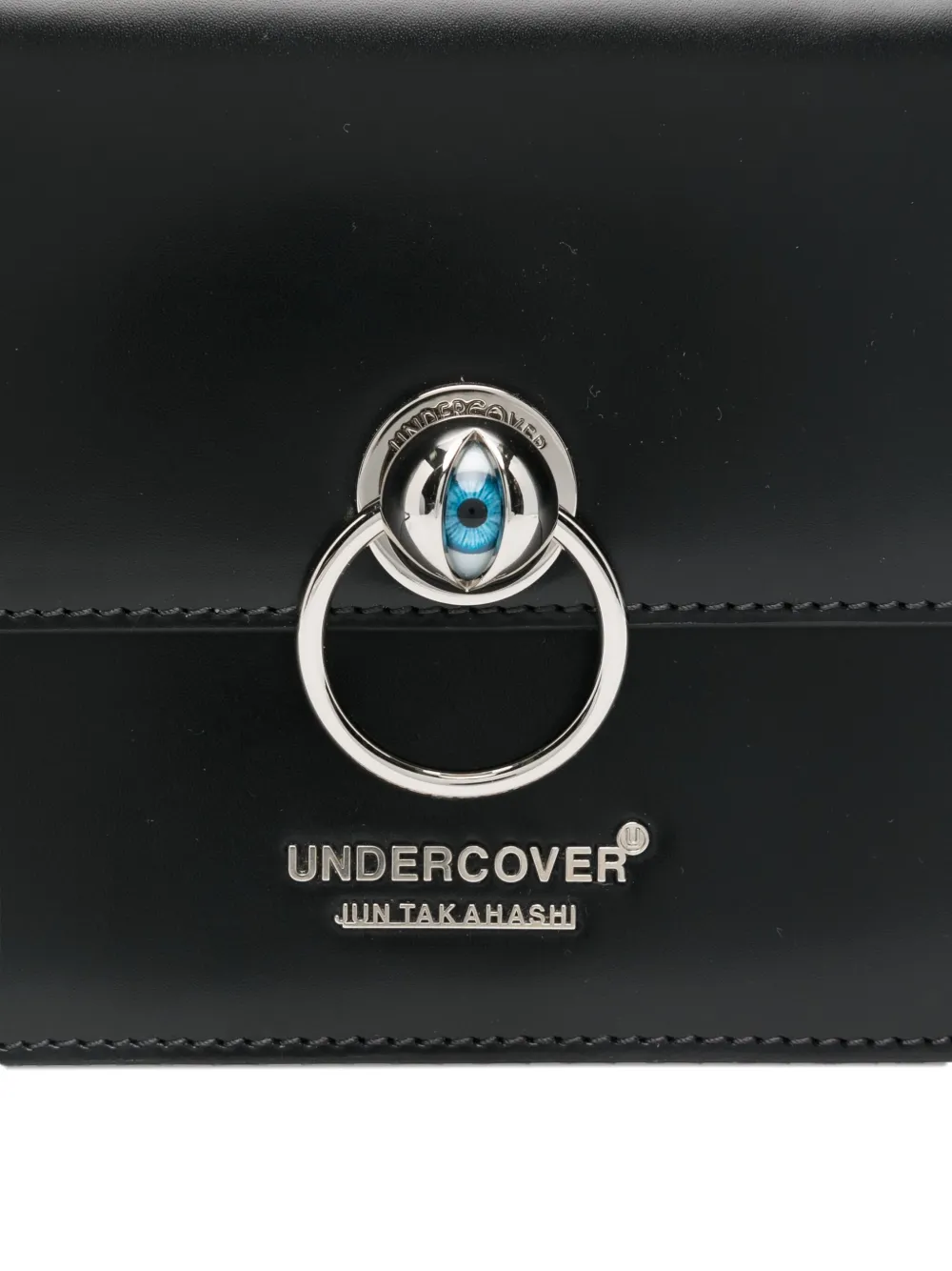 Undercover Schoudertas met studs en ringdetail Zwart