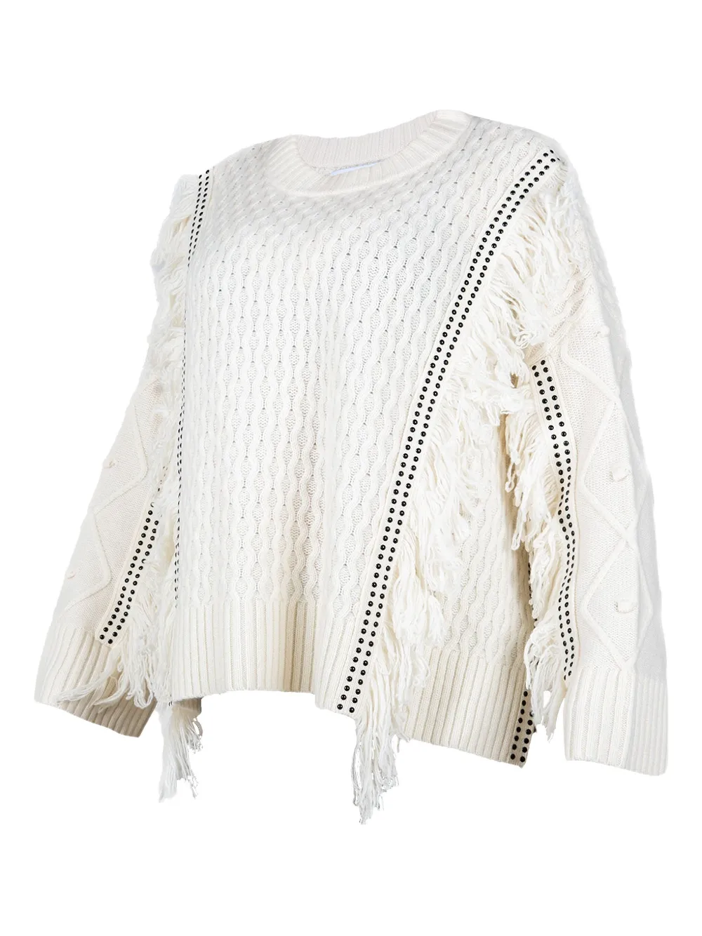 GOTHA RUFFLE-TRIM SWEATER