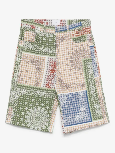 RHUDE shorts deportivos con motivo de bandana
