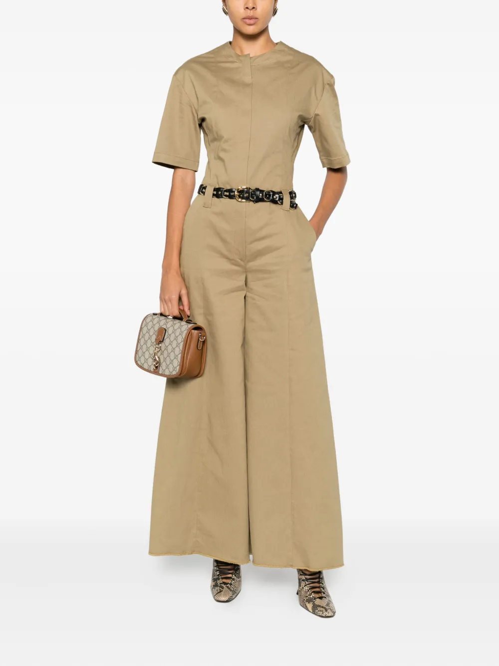 THELATEST short-sleeve jumpsuit - Bruin