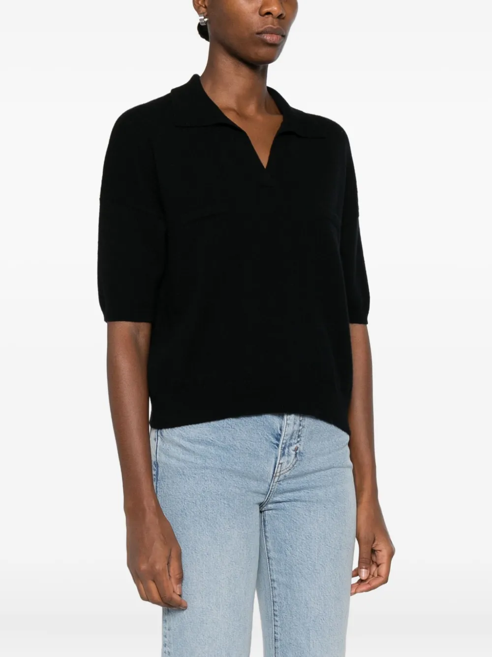 Gotha V-neck T-shirt In Black