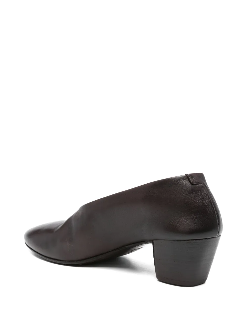 Marsèll 50mm Leather Block-heel Pumps In Brown