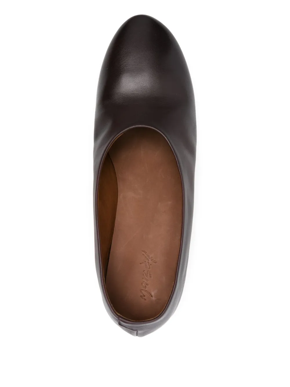Marsèll 50mm Leather Block-heel Pumps In Brown