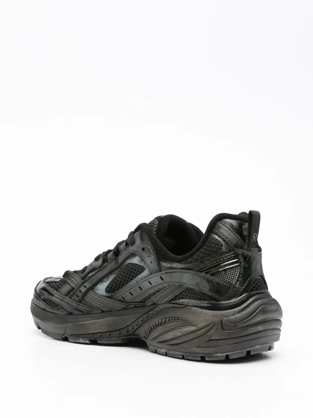 Represent lace-up chunky trainers Black