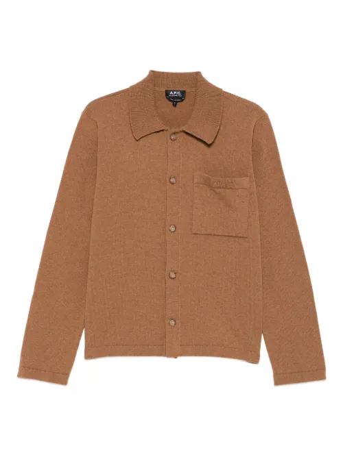 Cardigan à poche plaquée - A.P.C. - Modalova