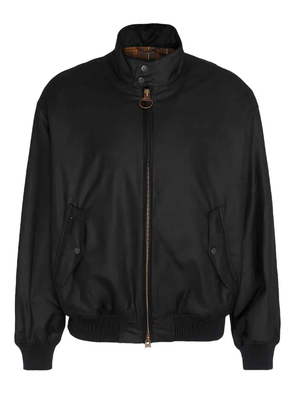 Baracuta chamarra de canalé con cierre en colaboración con BARBOUR | negro | Image 1