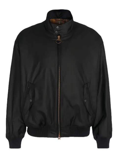 Baracuta x BARBOUR zip-fastening ribbed jacket
