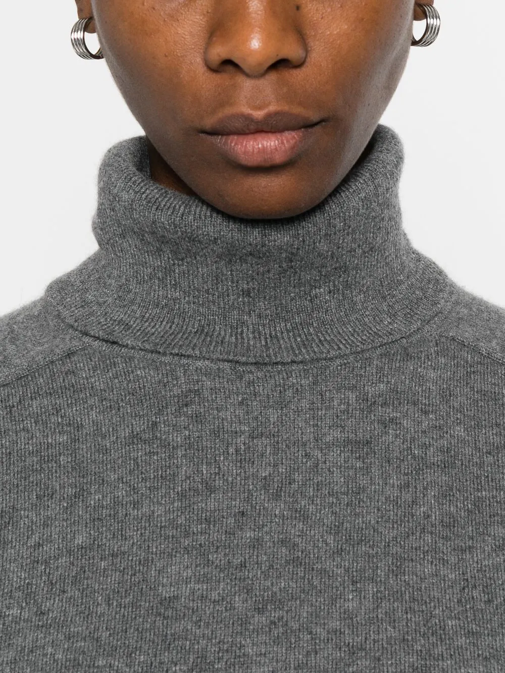 Gotha turtleneck long-sleeve sweater - Grigio