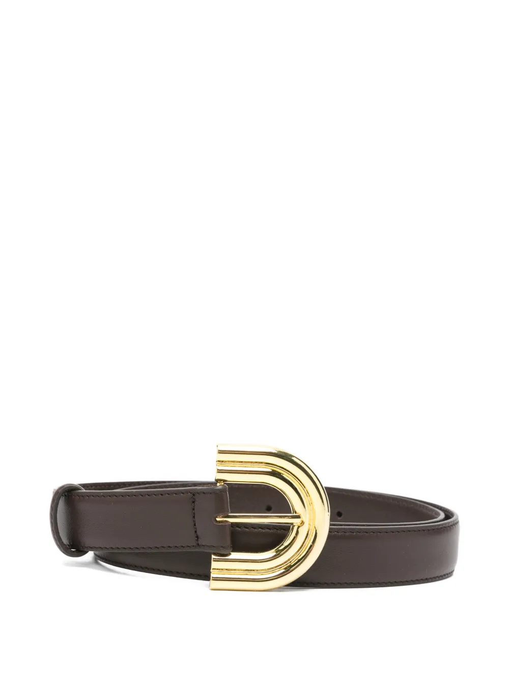 Blazé Milano Curved Buckle Belt In Brown