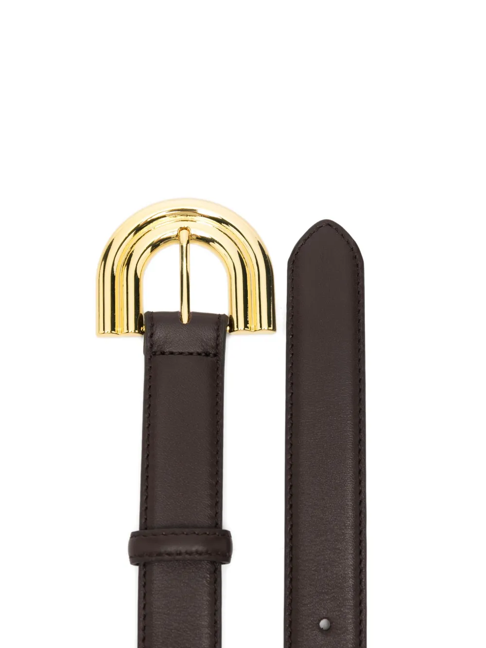 Blazé Milano Curved Buckle Belt In Brown