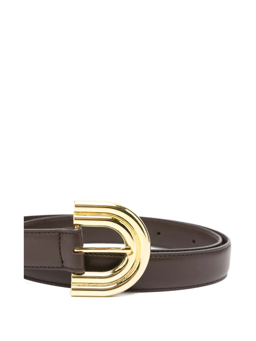 Blazé Milano Curved Buckle Belt In Brown