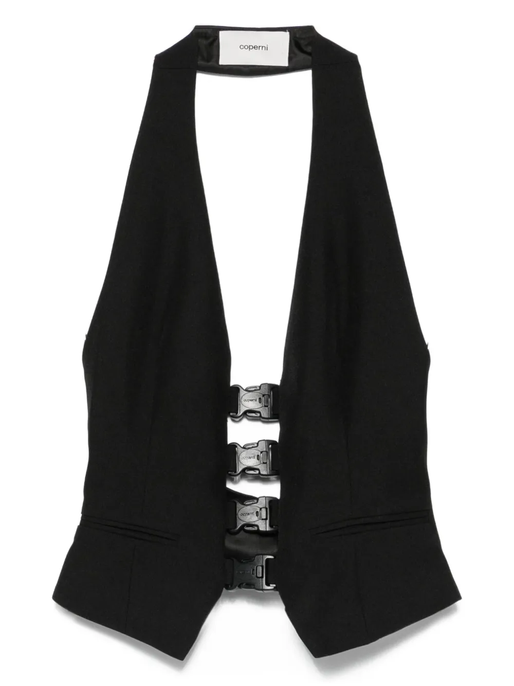 Coperni Gilet met gespsluiting Zwart