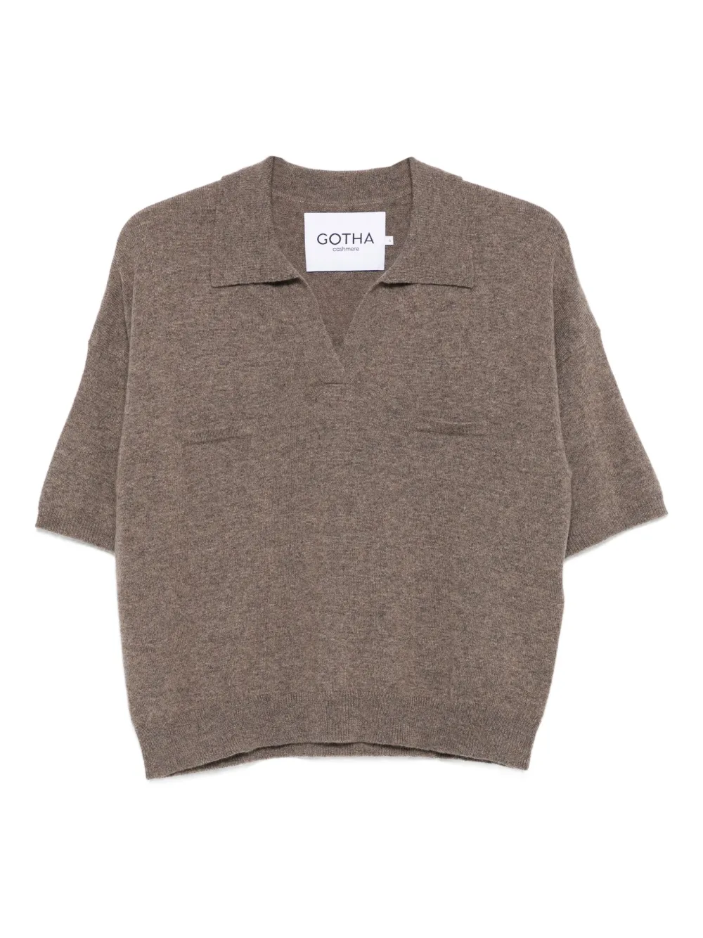 Gotha short-sleeved polo top | Brown | Image 1