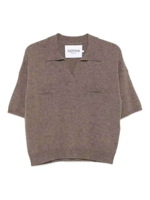 Gotha short-sleeved polo top