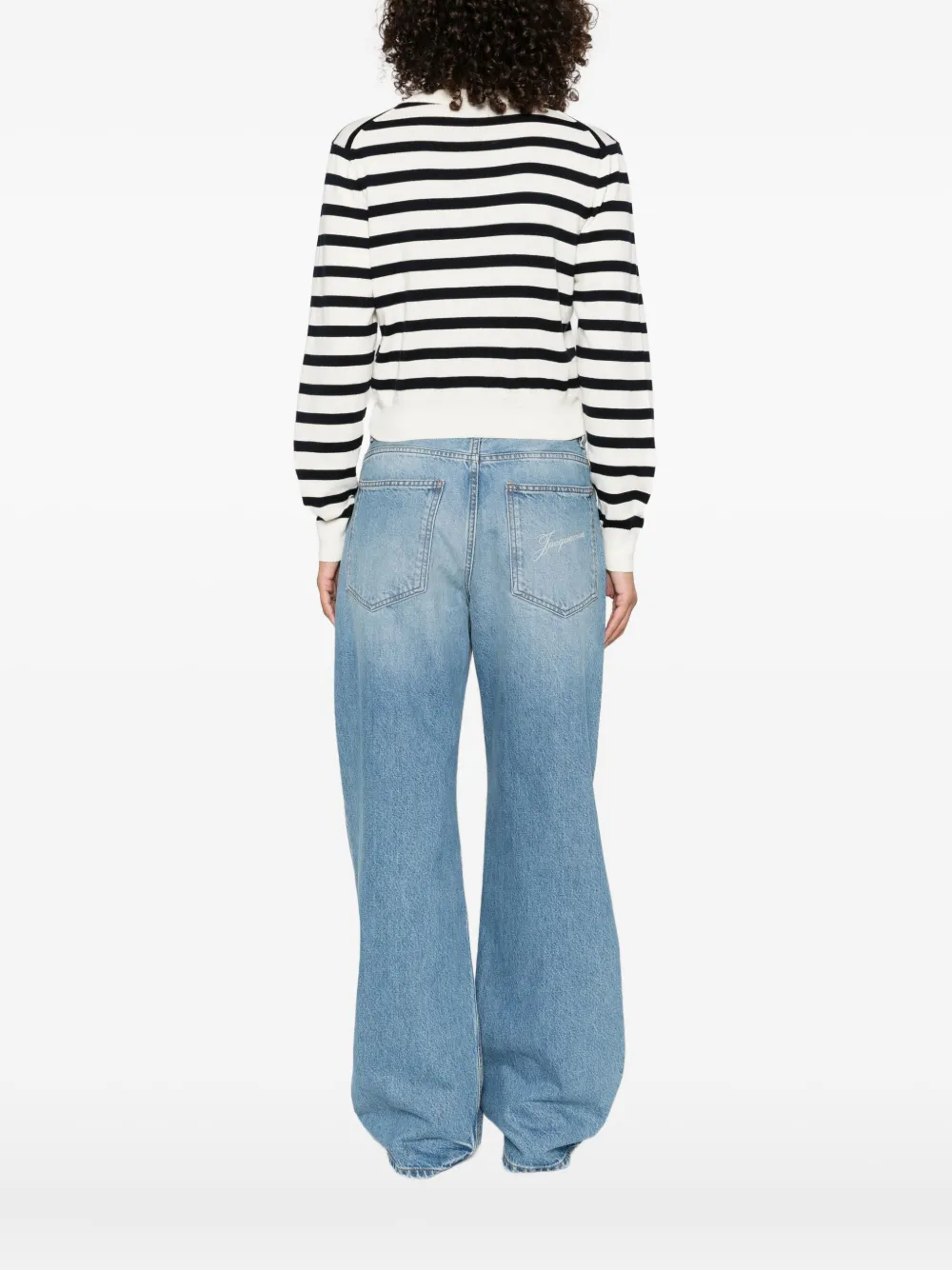A.P.C. Gaëlle gestreept vest met knopen Wit