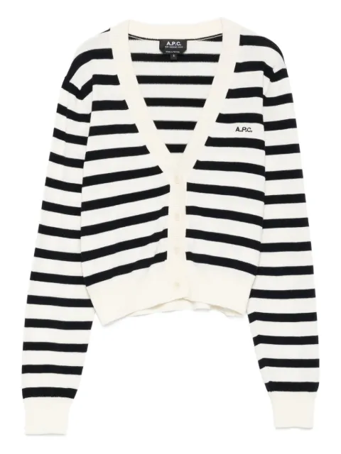 A.P.C. Gaëlle striped button cardigan