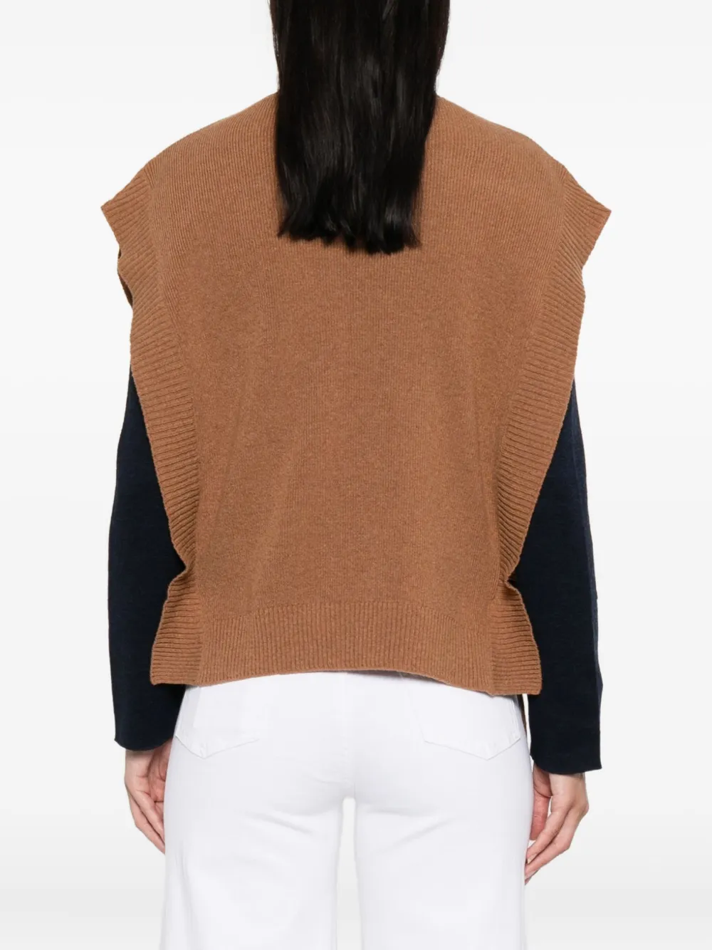 A.P.C. Top met banddetail Bruin