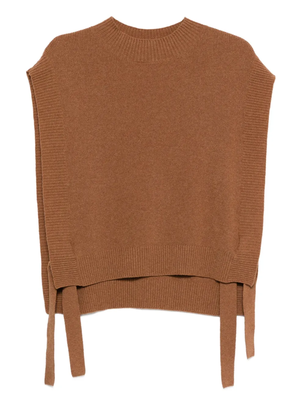A.P.C. Top met banddetail Bruin