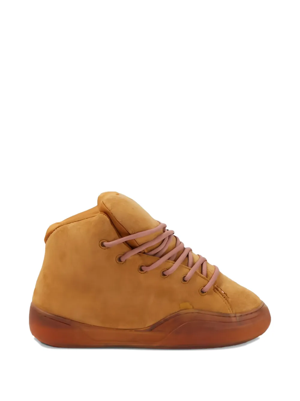 Erl Lace-up High-top Sneakers In Brown