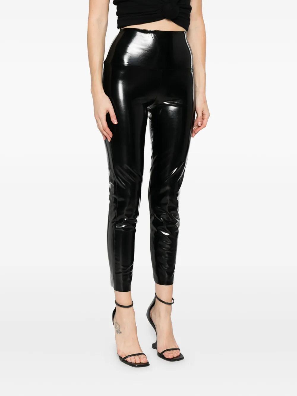 Norma Kamali High waist broeken Zwart