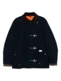 Fay 4 Gancini patch-pocket coat - Blue
