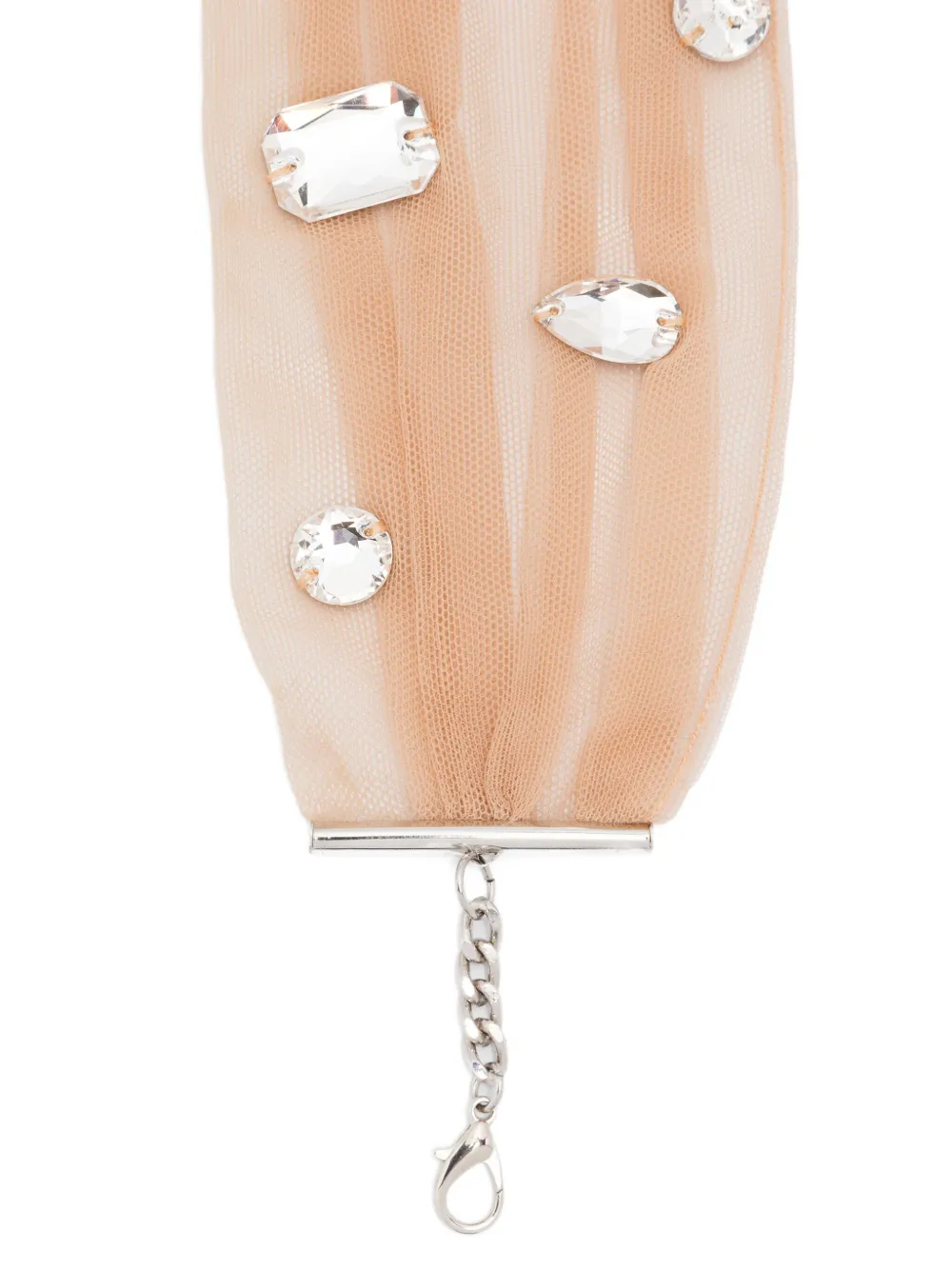 David Koma Crystal-embellished Choker Necklace In Neutral