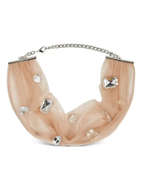 David Koma crystal-embellished choker necklace