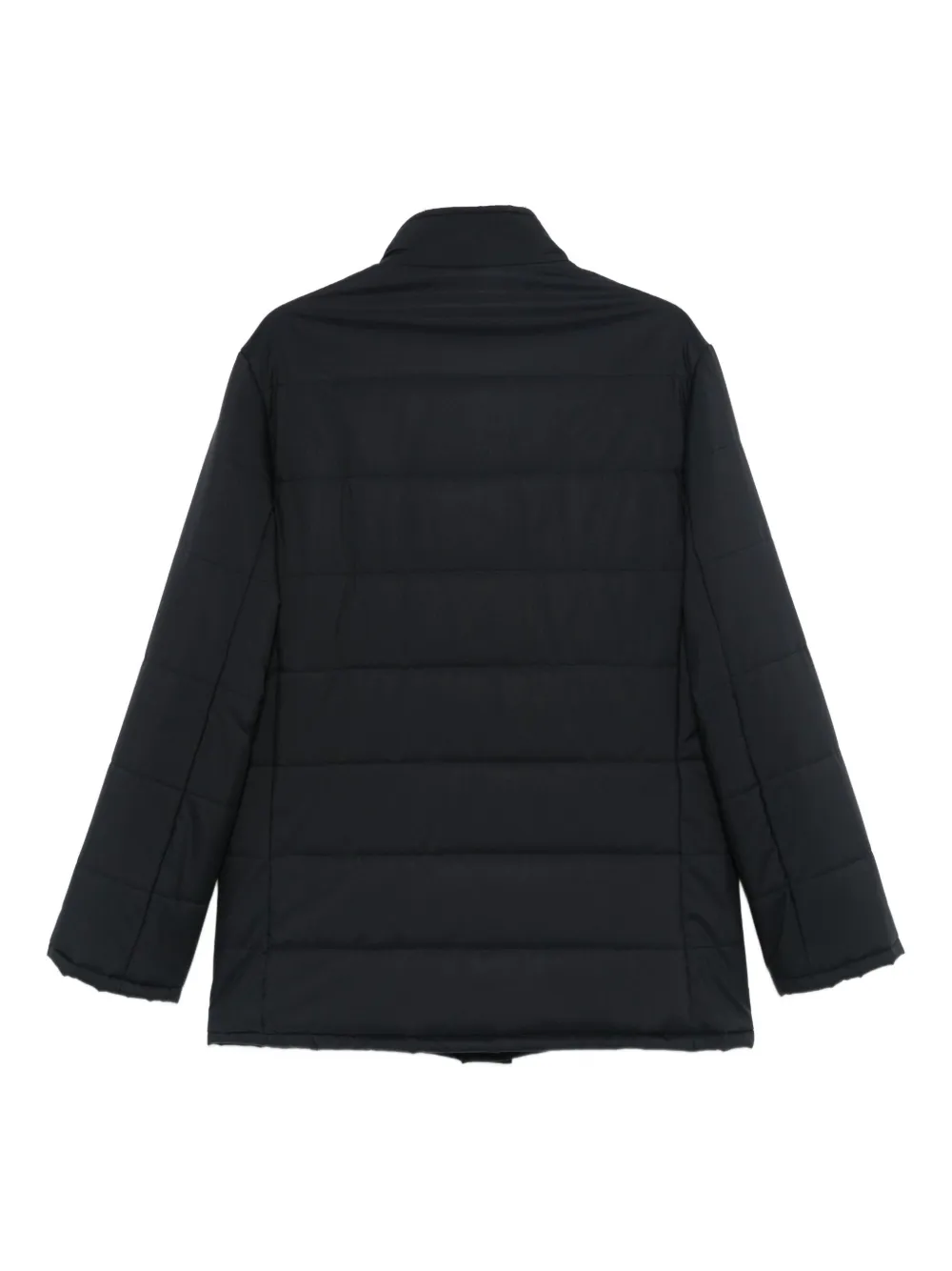 Barba button quilted coat - Blauw