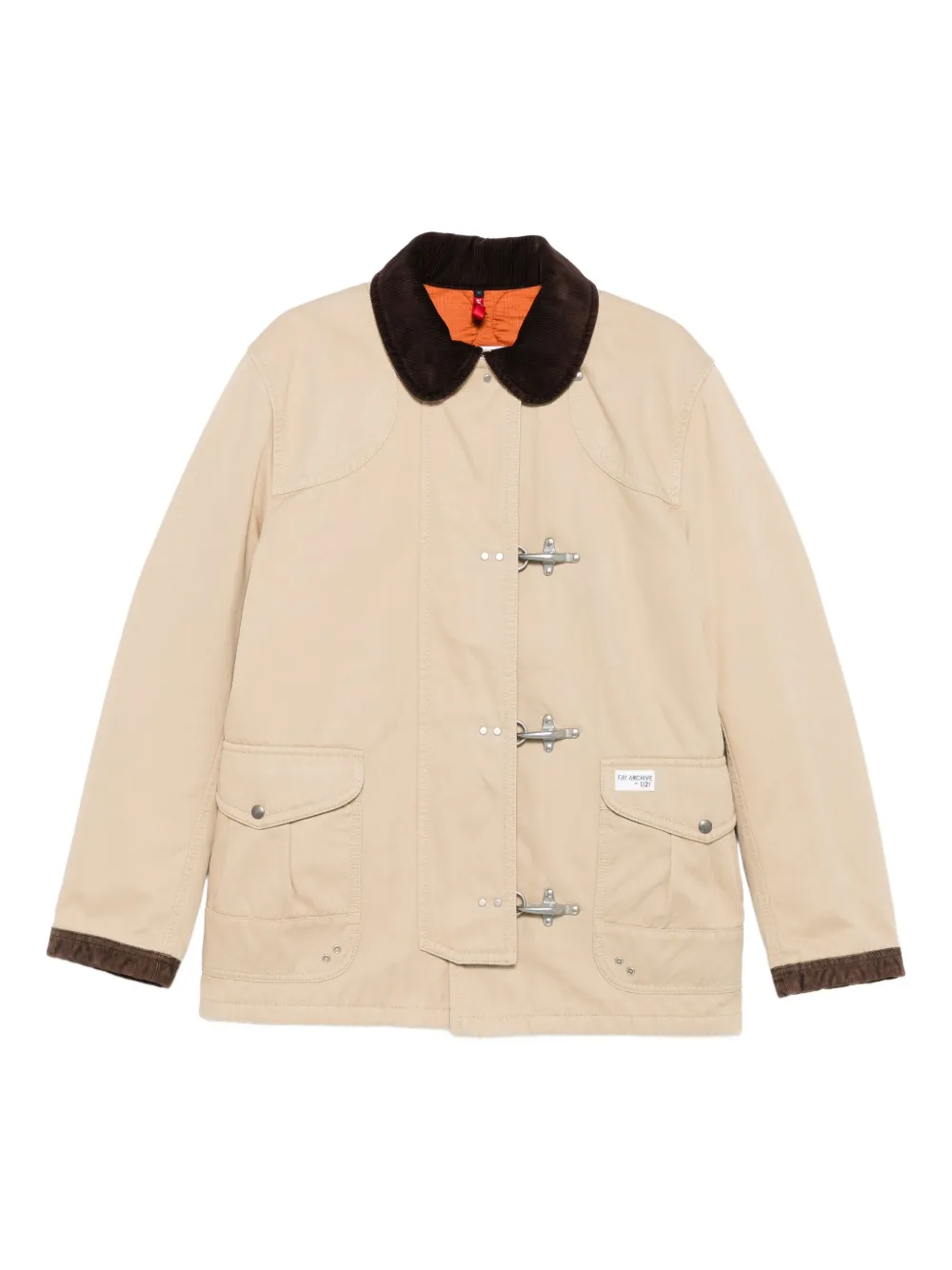 Fay cotton coat | Neutrals | Image 1