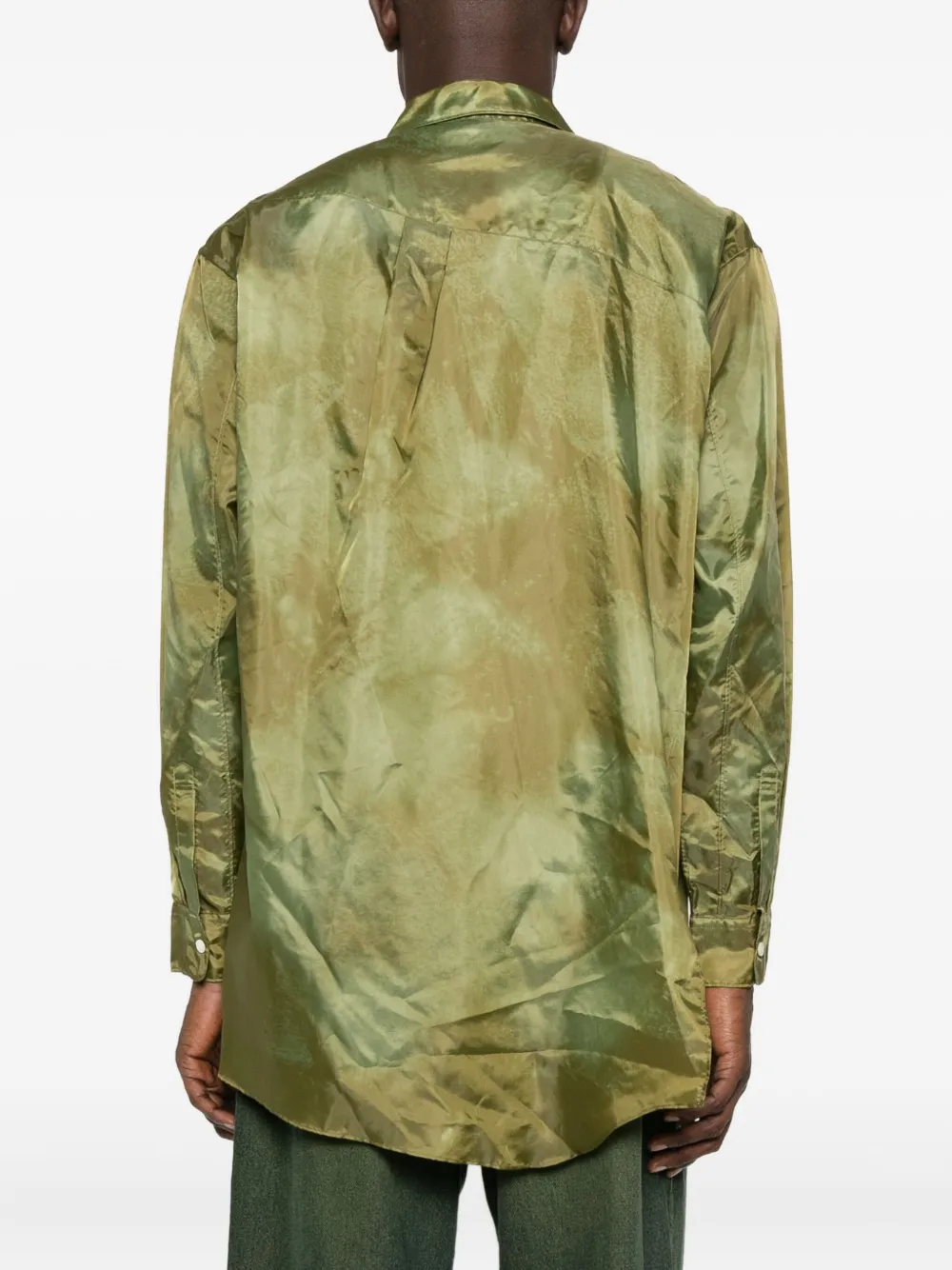 Comme des Garçons Homme Plus Overhemd met meerdere zakken Groen