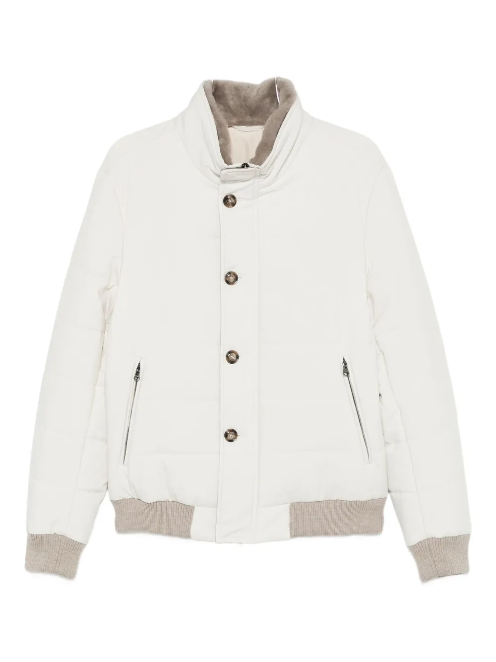 Barba buttoned jacket | White | Image 1