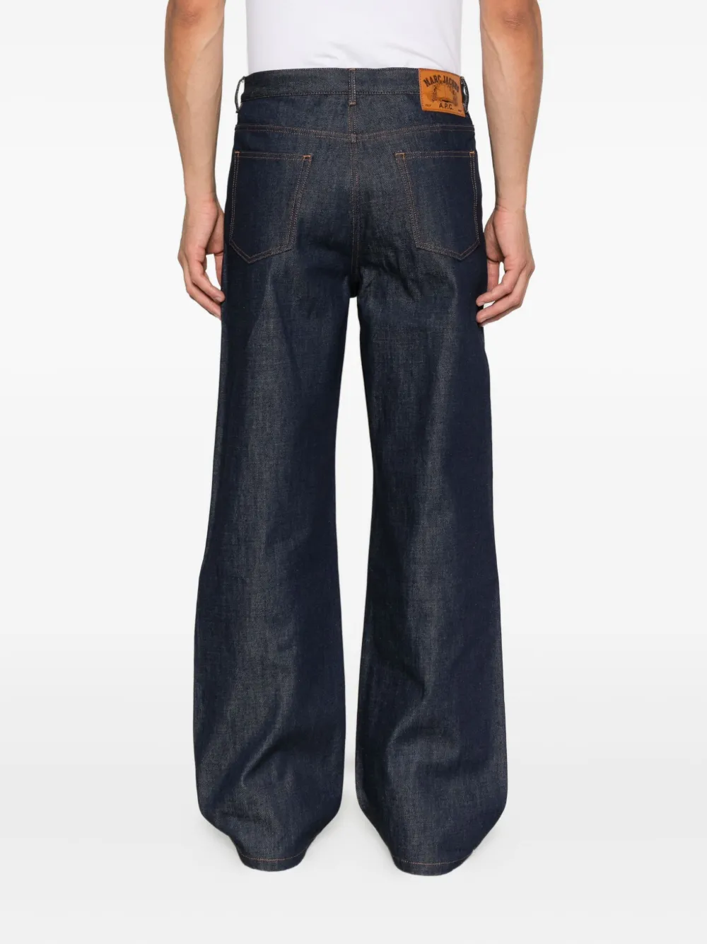 Marc Jacobs X A.p.c Embroidered Jeans In Blue