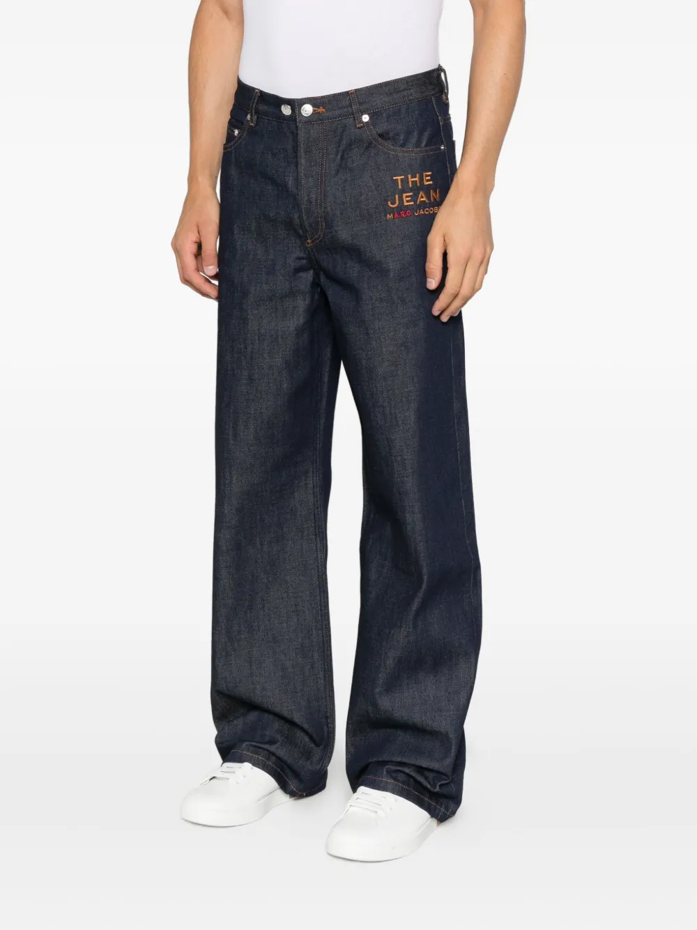 Marc Jacobs X A.p.c Embroidered Jeans In Blue