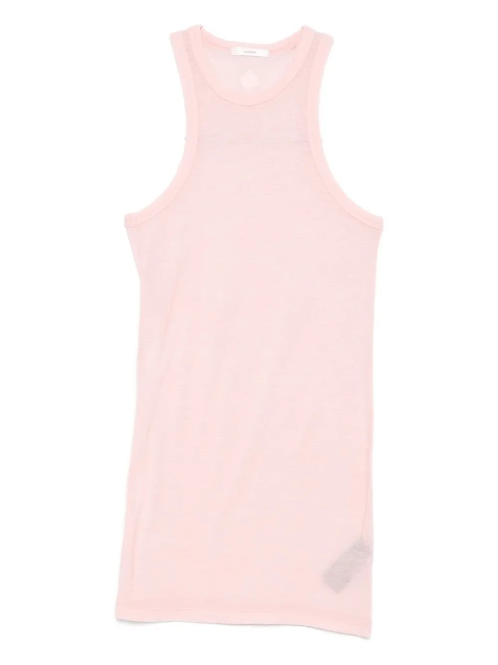 Haikure Racer-back Wool Top In Pink