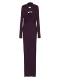 Giuseppe Di Morabito safety-pin detail maxi dress - Purple