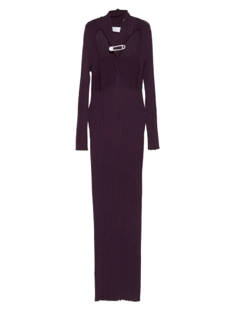 Giuseppe Di Morabito safety-pin detail maxi dress