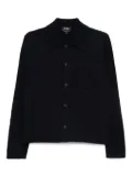A.P.C. polo-neck buttoned cardigan - Blue