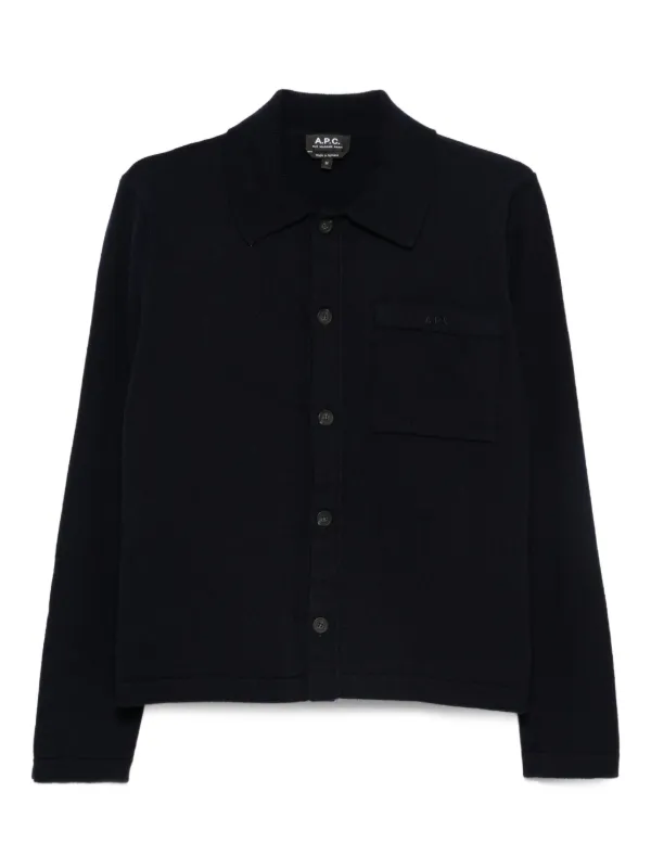 miwatan apc cardigan A.p.c. Cardigan joseph Vert grise - GRADUATE STORE | EN