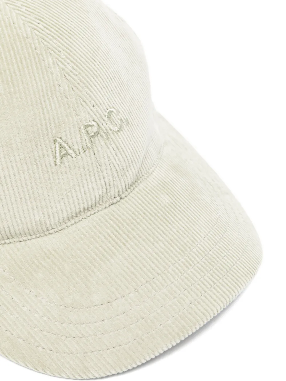 Apc Charlie Corduroy Baseball Cap In Neutral