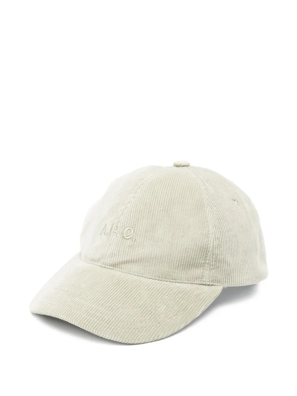 A.P.C. Charlie corduroy baseball cap | Green | Image 1