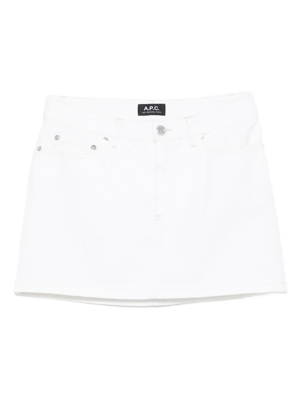 A.P.C. denim mini skirt | White | Image 1
