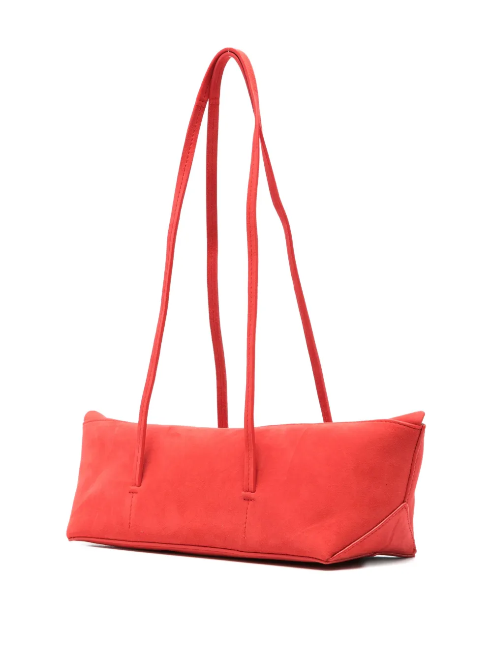 Christopher Esber Mini Gondola Suede Tote Bag In Red